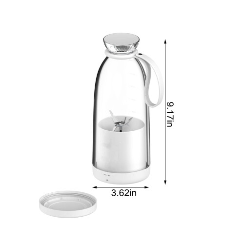 Φορητό μπλέντερ Fnyoxu, Προσωπική μηχανή smoothie με 6 λεπίδες, επαναφορτιζόμενη USB, 1