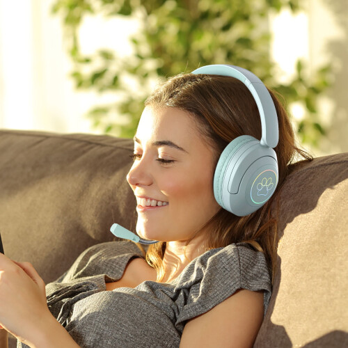 Ακουστικά Bluetooth, Ασύρματη Φωτεινή Μουσική, Μείωση Θορύβου, Υψηλή Ποιότητα Ήχου, 2