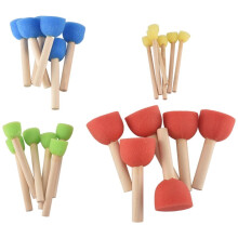 Assortiment de tampons en mousse - Ensemble de tampons à peinture en éponge 24/- Pack économique de pinceaux en mousse - 6 (1/2 pouce), 6 (3/4