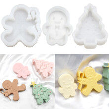 Moule à chocolat en silicone Hariumiu, résistant à la chaleur, de qualité alimentaire, sans BPA, antiadhésif, en forme de sapin de Noël, pour