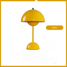 Table Lamp, Eye Caring Led Flower Pot Table Lamp Portable for School Yellow