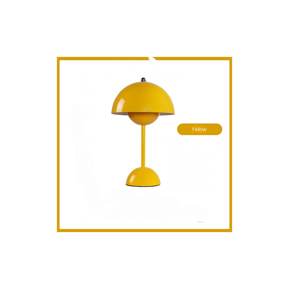 Table Lamp, Eye Caring Led Flower Pot Table Lamp Portable for School Yellow