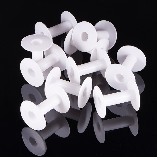 20pcs 3 Inches Plastic Empty Spools Wire Spools Thread String Bobbin for Craft Thread Cord Rope Wire Rope Chain 2
