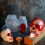 SUSUchens Halloween3D Καλούπι Ρητίνης Κρανίου DIY Χειροτεχνία Εποξειδικός Πηλός Κερί Κερί 5