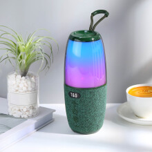 Enceintes Gnobogi Nouvelle enceinte Bluetooth Écran lumineux LED intégral Insert carte USB Système audio portable avec caisson de basses et