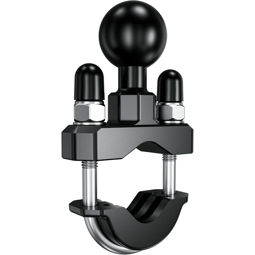 Handlebar U-Bolt Mount Base With 1'' Tpu Ball For Rails 0.5'' To 1.25'' In Diameter, Compatible With Ram Mounts 9048212700395