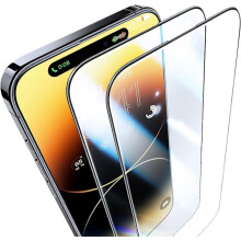 [Pacote com 2] Protetor de tela de vidro temperado com cobertura total compatível com iPhone 16 Pro Max