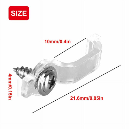 GDHOME50/100 Βάσεις στήριξης με κλιπ - Κλιπ στερέωσης στο πλάι για λωρίδα φωτισμού LED 5050 1