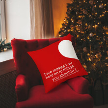 Fețe de pernă de Ziua Îndrăgostiților 45x45 cm, fețe de pernă decorative cu inimă roșie pentru decor de Ziua Îndrăgostiților