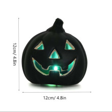 Lanterna de abóbora LED de Halloween, mini luzes piscantes, adereços assustadores para festas, decoração de quarto, compatível com artigos para