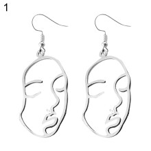 Kreative Damen-Ohrhänger mit hohlem Gesicht, Statement-Schmuck, Party-Geschenk
