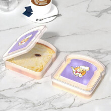 Recipient reutilizabil pentru sandwich-uri, sigilat, pentru alimente, cutie transparentă pentru pâine, cutie portabilă pentru sandwich-uri cu