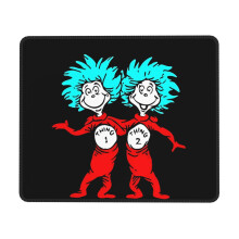 Dr. Seuss gummimusematte med låsekant, skrivebordsmatte, skriveplate, spillmatte med flere koder, musematter for datamaskiner, bærbar PC-mus,