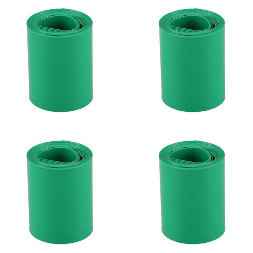 Σωλήνας θερμοσυρρίκνωσης PVC 4x2m50mm σκούρο πράσινο για 2 μπαταρίες 18650