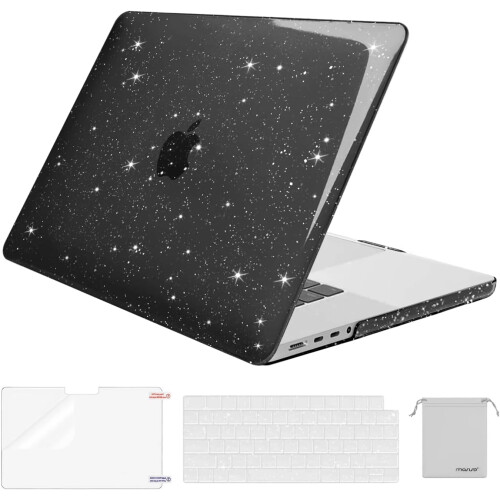 Capa compatível com MacBook Pro de 16 polegadas (lançamentos de 2023, 2022 e 2021) com chip M2A2780A2485M1 e Touch ID, com acabamento brilhante.