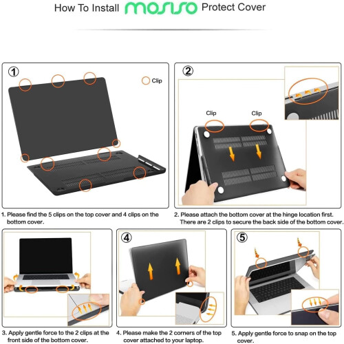 Capa compatível com MacBook Pro de 16 polegadas (lançamentos de 2023, 2022 e 2021) com chip M2A2780A2485M1 e Touch ID, com acabamento brilhante. 2