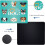Αστείο Mouse Pad 9,5x7,9 ιντσών, αδιάβροχη και αντιολισθητική βάση από καουτσούκ με 4