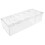 Clear Acrylic Flower Vase Rectangular Floral Centerpiece for Dining Table 9.8 Inch Long Rectangle Decorative Modern 1