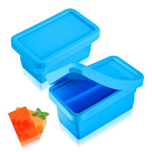 Hariumiu 1/2 Stück Silikon-Gefrierschale mit Deckel, lebensmittelecht, 250 ml, BPA-frei, stapelbarer Suppen-Gefrierbehälter, kompatibel mit