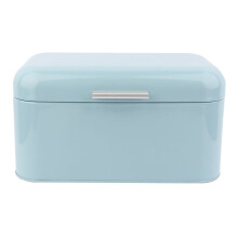Caja de pan, Delaman Colour Soilo Bosca Araid Pan Miotail Retro Toilleas Mór Cocina Almacenamiento Contenedor1PC(Azul)