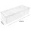 Clear Acrylic Flower Vase Rectangular Floral Centerpiece for Dining Table 9.8 Inch Long Rectangle Decorative Modern 2
