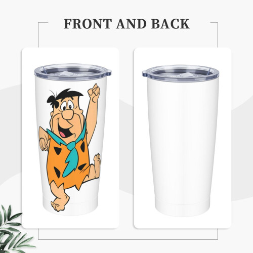 Το ποτήρι Flintstones20OZ, από ανοξείδωτο ατσάλι, μονωμένο με κενό αέρος, κούπα 2