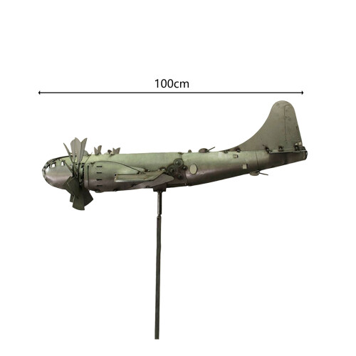 Yesbay Airplane Windmill Shape Ανοξείδωτο Μεταλλικό Αεροπλάνο Windmill Διακοσμητικό Αεροσκάφος 2