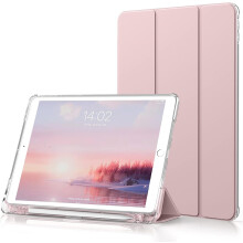 Case for compatible with iPad Air3rd Generation / Pro10.5, Trifold Stand Auto Sleep/Wake Slim Smart Cover Frosted Translucent