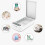 Mizh 1pc UV Sterilizer Case with Wireless Charging Cable, Compatible with [Device Model] (White, Wireless Charging Not Supported) 7