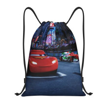 Disney Pixar Cars Classic Tas met trekkoord, opvouwbaar, sporttas, fitnesstas, unisex, strandtas, sporttas, reistas, klein