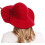Damesfedora met brede rand, retro model, van vilt. 7