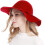 Damesfedora met brede rand, retro model, van vilt. 4