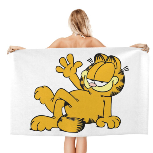 Πετσέτα μπάνιου Garfield Beach Towel Πολυλειτουργική Δημοφιλής Μεγάλο μέγεθος Αντι-άμμος 1