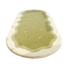 Poaug Carpet Clearance: Soft Bedroom Rugs, Shaggy Oval Rugs for Living Room, Non-Slip Runner Rug, Modern Green Home Decor on Sale
