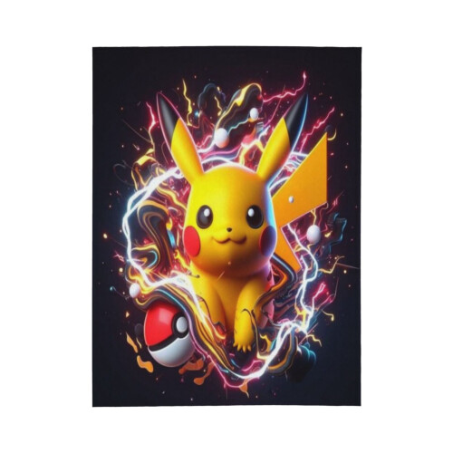 Blaincéad Lomra Pikachu - Blaincéad Caithimh Thar a Bhog, Gnéithe Leapa do Pháistí - Thar a Bhog 50"X40" 1