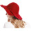 Damesfedora met brede rand, retro model, van vilt. 6