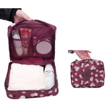 XIUH Hjemmetekstil Hjemmetekstil Opbevaring Rejse Kosmetik Makeup Toilettaske Vaskeorganisator Opbevaringspose Håndtaske RD (Rød)