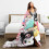 Hello Kitty Cartoon Throw Κουβέρτα με Κουβέρτα σε Στυλ Κρεβατιού, Διακόσμηση Δωματίου, 5