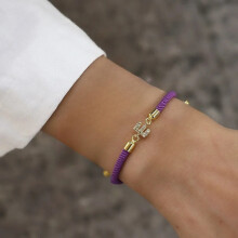 New Brand Fashion Initial Letter Charm Bracelet Women Pave Zirconia A-Z Adjustable Rope Bracelet For Women Jewelry Gift LJQ
