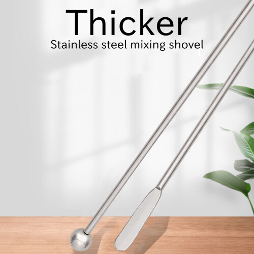 10 τεμάχια μεταλλικά - ανοξείδωτα Swizzle Sticks αναδευτήρες καφέ για κοκτέιλ, χυμό 1