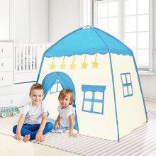51in Kids Play Tent Girls Boys Large Playhouse Princess&Prince Castle Tent Indoor&Outdoor Play Tent Gift for Kids,Blue