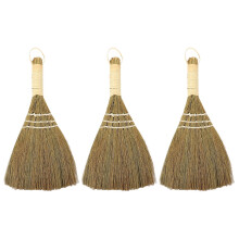 Small Whisk Broom Desktop Brooms Kitchen Cleaning Brush Tabletop Household Car Portable Miscanthus 3 Pcs