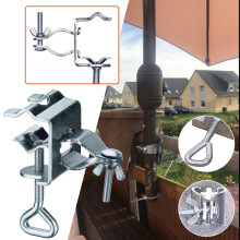 Cyber_Monday Deals 2024 Viflosae Fixed Clip Bracket Clip Balcony Umbrella Stand Outdoor Fixed Umbrella Stand