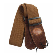 Coffee Adjustable Leather ends Guitar Straps For Electric Acoustic Guitar G7I9