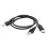 2x USB2.0 τύπου A αρσενικό σε διπλό USB A αρσενικό και καλώδιο διαχωριστή, μαύρο 2