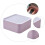 Storage Box Glove Case Plastic Compact Multi-purpose Drawer Sundries Clear Toy Bin Stackable 3 PCS 6