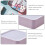 Storage Box Glove Case Plastic Compact Multi-purpose Drawer Sundries Clear Toy Bin Stackable 3 PCS 4