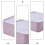Storage Box Glove Case Plastic Compact Multi-purpose Drawer Sundries Clear Toy Bin Stackable 3 PCS 2