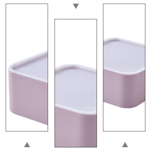 Storage Box Glove Case Plastic Compact Multi-purpose Drawer Sundries Clear Toy Bin Stackable 3 PCS 1