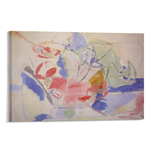 Αφηρημένος Πίνακας Πίνακα της Helen Frankenthaler (65) Εκτύπωση σε καμβά, 12x18 ίντσες - Τέχνη